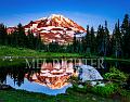 Mount Rainier - Sunset Reflection